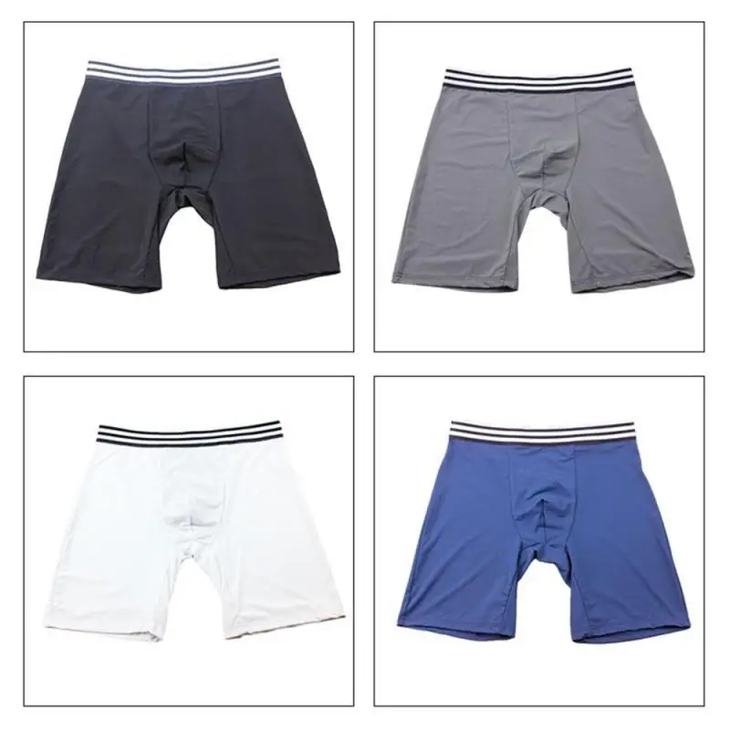 Sports Long Pants Comfortable Long Style Flat Angle Anti-wear Legs Sports Underwear Running Underwear Fashion Long Sports Shorts