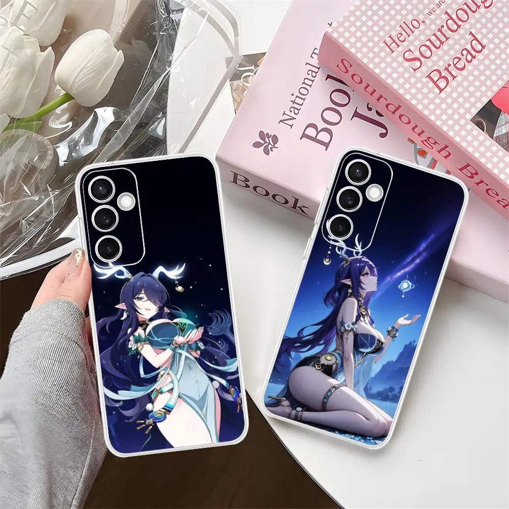 Genshin Impact Lauma Phone Case for Samsung Galaxy S25 S24 S23 S22 S21Plus FE Ultra Clear Colour Protective Luxury Pretty #3