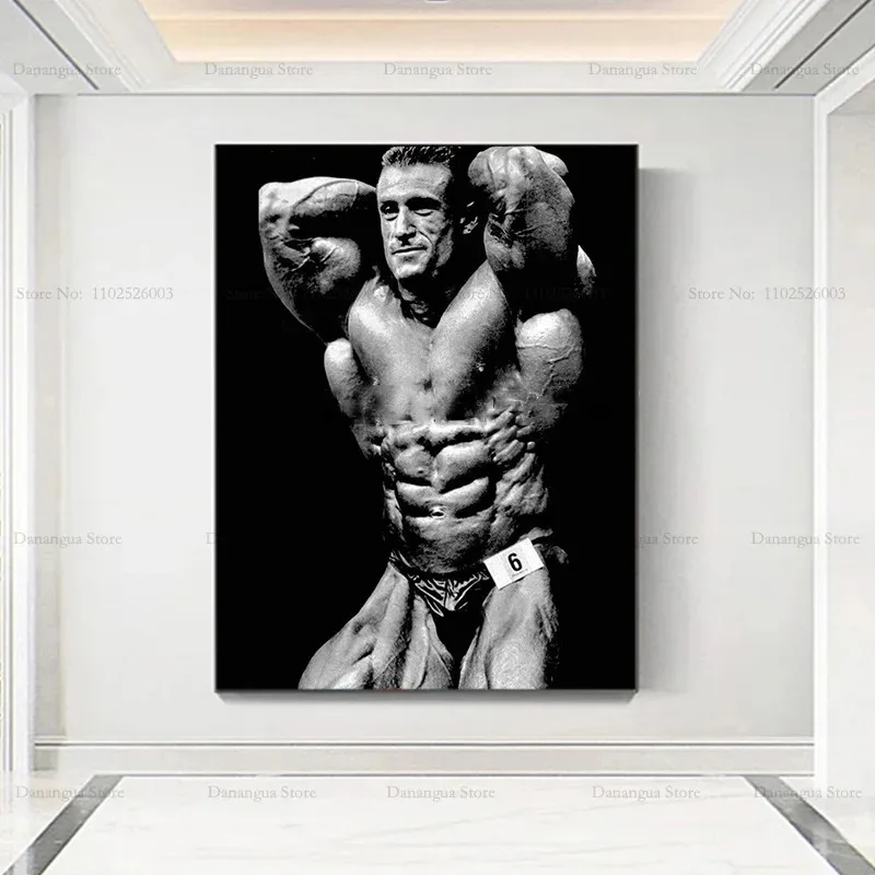 New Great Dorian Yates Man Muscle GYM Bodybuilder Star Poster Prints Wall Art Canvas Painting Picture Photo Gift Wall Decor  Aes
