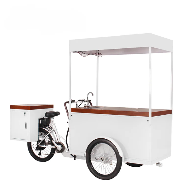 New electric stainless steel ice cream bike bicycle customization