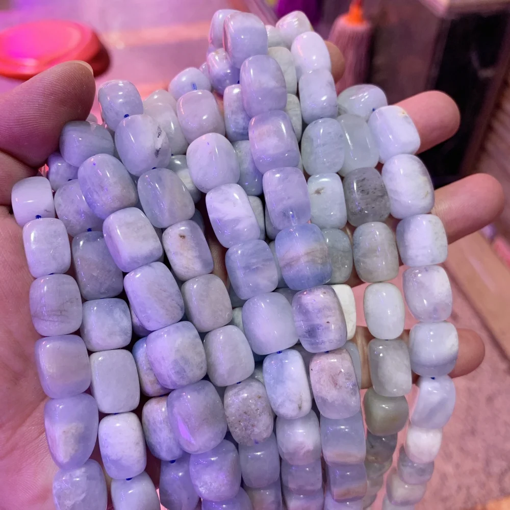 Natural Aquamarine 10x15mm IRREGULAR Loose Beads DIY Bracelet Necklace For Jewelry Making Stone Beads Accessories Wholesale