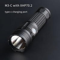 Convoy M3-C with XHP70.2,XHP70.3 Hi,26650 rechargeable flashlight, torch
