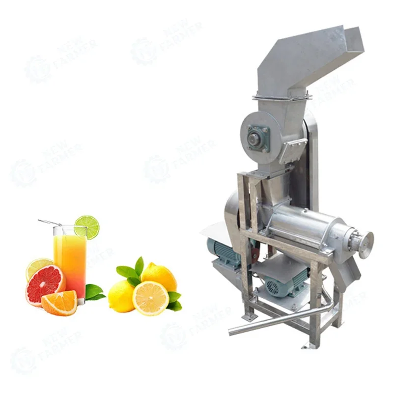 Industrial Large Output Screw Juicer Vertical Fruit and Vegetable Press Apple Orange Grape Juicer