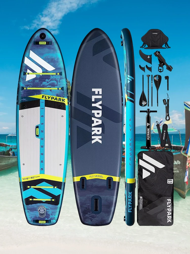 EGGORY Surfbrett SUP Wasser-Stand-up-Paddling-Board Angelboot Doppelschichtig Verschleißfest Aufblasbares Renn-Paddleboard