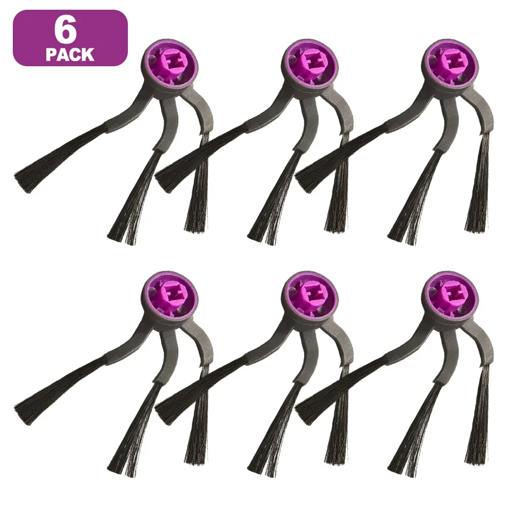 

6pcs Side Brushes For Midea V16 / For Eureka J15 For Evo Ultra Self-Emptying Robot Vacuum Cleaner Parts Replacement Side Brush