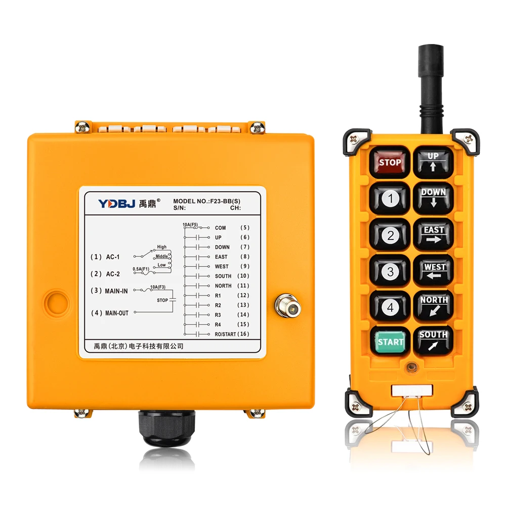 

F23-BB Industrial Electric Wireless Hoist Tower Crane Remote Control Concrete Rf 433 Wireless Remote Control
