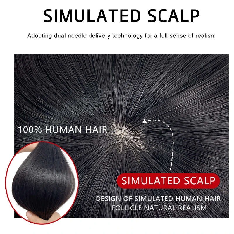 Mens Wig Human Hair Toupee Swiss Lace Pieces Wigs Natural Breathable Thinning Hair Cover-Up Forehead Balding Concealment