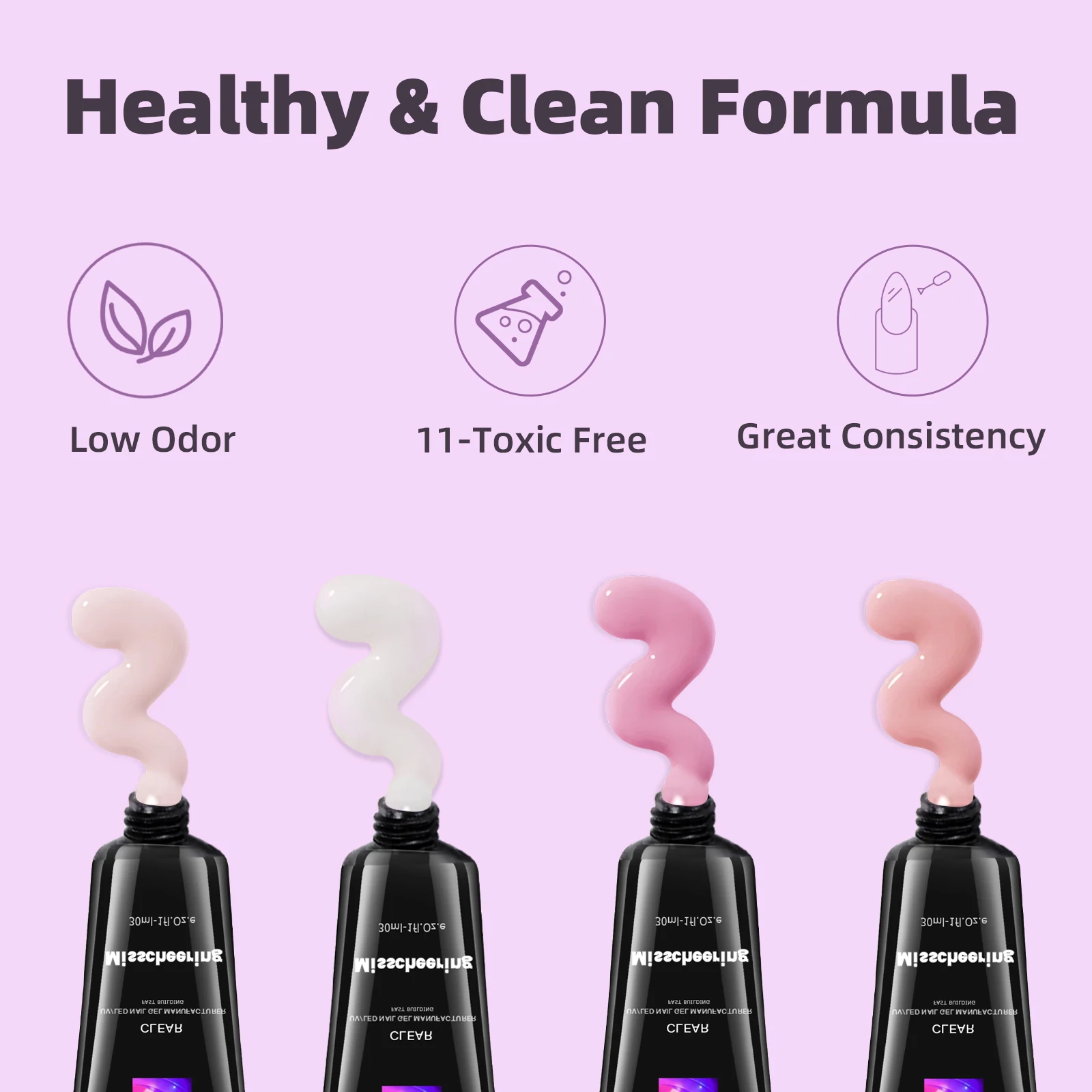 30 مللي بلون وصلات لإطالة الأظافر هلام مسمار بناء بولي أكريليك جل الأشعة فوق البنفسجية Led تمديد سريع من نموذج كريستال غير مؤلم الغراء الكريستال #6