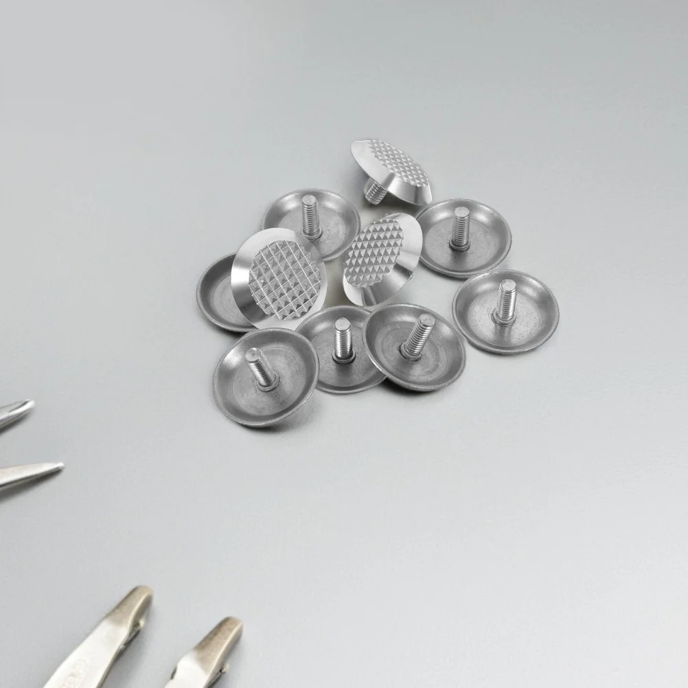 

20Pcs Stainless Steel Tactile Blind Studs Nonslip Pineapple Texture for Public Spaces Safety Blind Road Nail Studs
