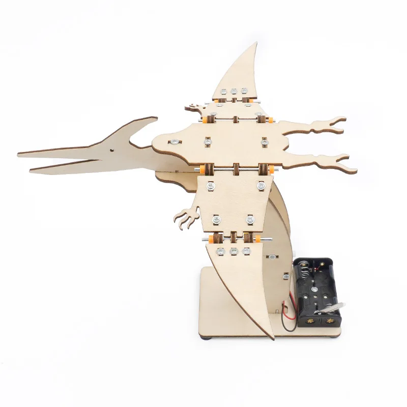 DIY Pteranodon dinosaurio STEM tecnología ciencia juguetes Kit de herramientas experimentales aprendizaje educativo juegos de rompecabezas de madera para niños