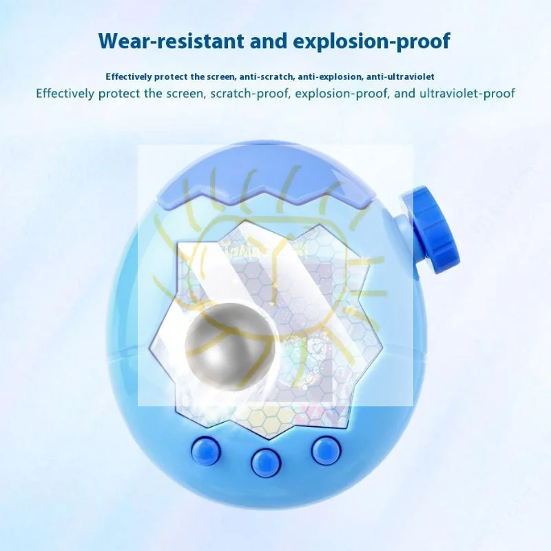 

1 комплект, защитный чехол для Tamagotchi Paradise, прозрачная желтая защитная пленка для экрана, пленка с полным покрытием, игровые аксессуары