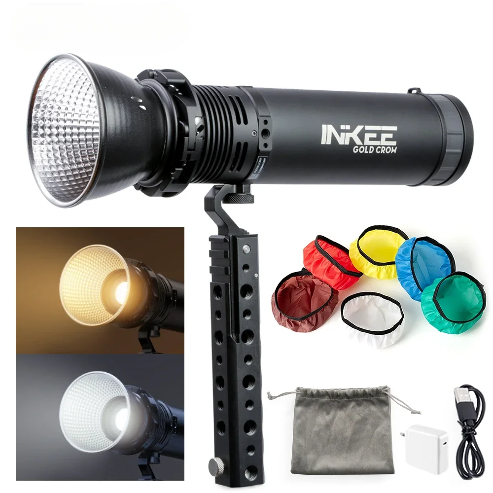 INKEE Camera GC60 Video Flashlight Constant 60W single/two-color temperature active light portable small photography light