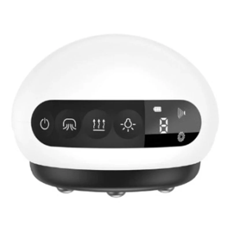 AB68 Electric Cupping Massage EMS Body Massager Vacuum Cans Suction Cup IR Heating Fat Burner