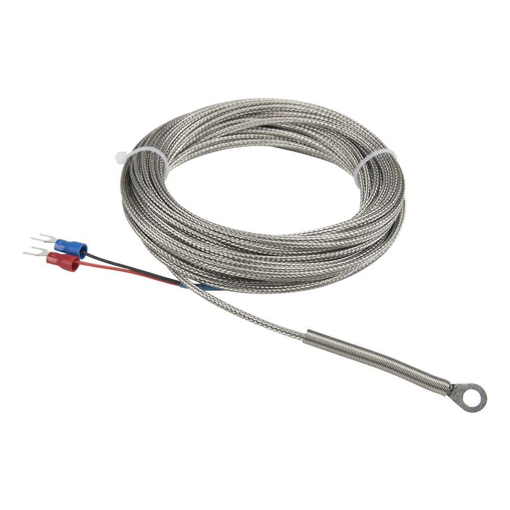 

FTARR01 K E type 10m metal screening cable 5mm 6mm diameter hole ring head thermocouple temperature sensor