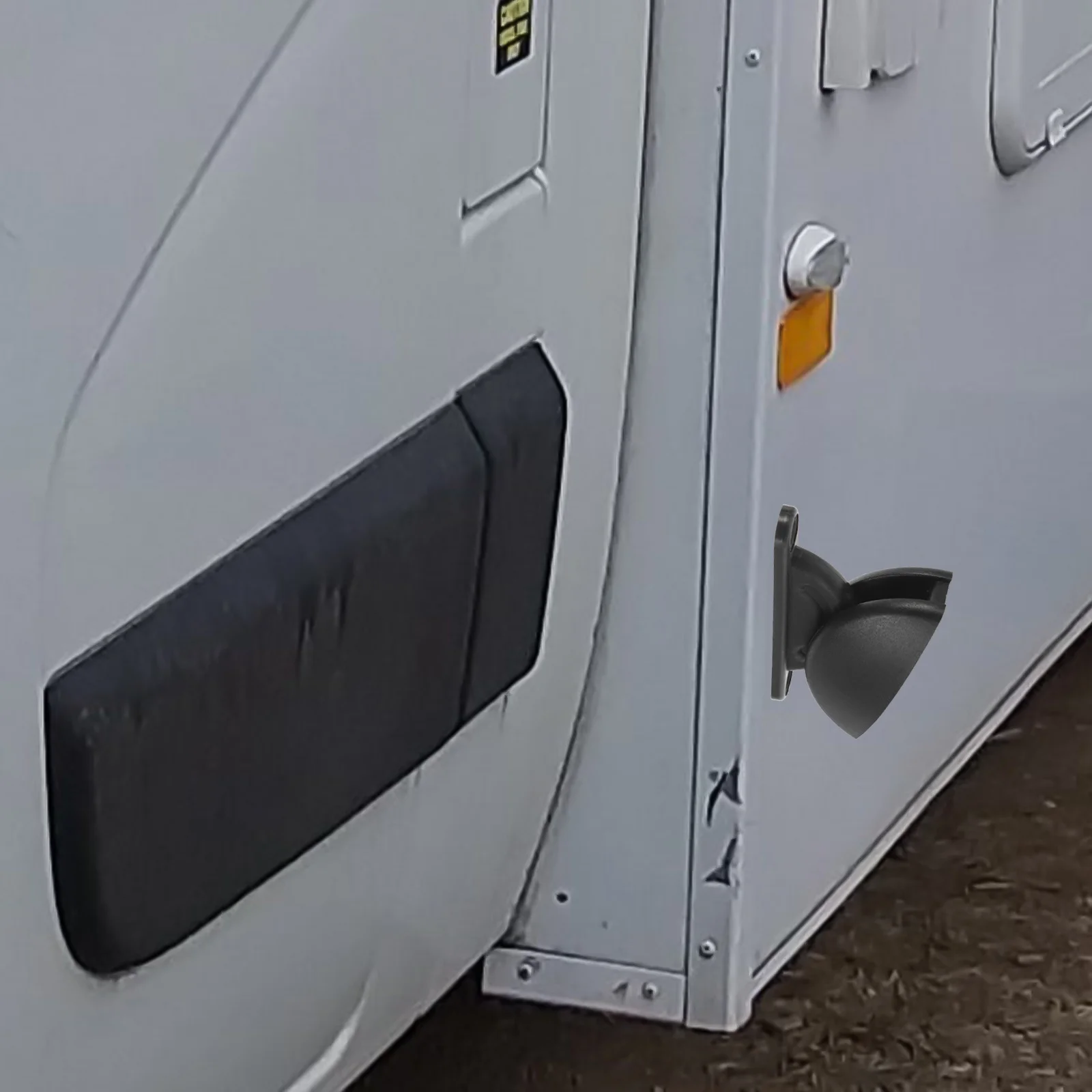 

Door Stopper Buckle for Trailer - Heavy Duty Nylon Door Catch Retainer Hold Open Mechanism Universal Fit