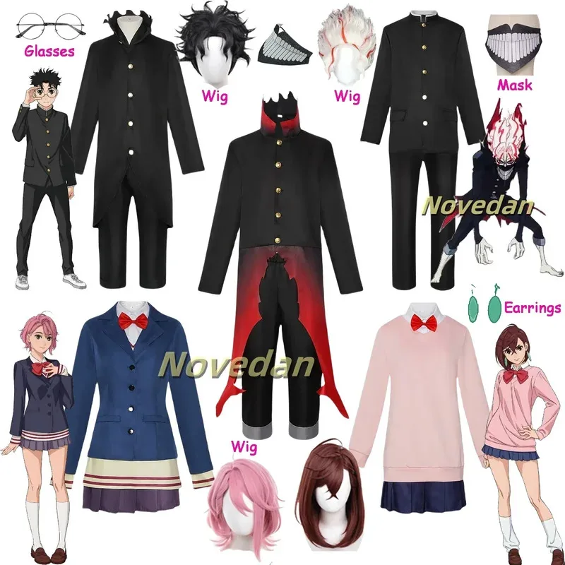 

Dandadan Momo Ayase Aira Shiratori Ken Takakura okarun cosplay costume mask suit uniform wig Anime dan da Dan cosplay costume