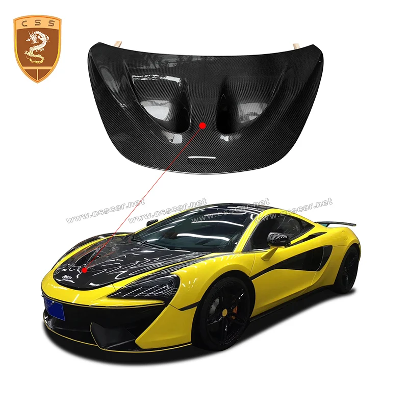 

CSSYL Dry Carbon Fiber New McLaren Hood For 540C 570S 600lt P1 Style Engine Bonnet Replacement Vehicle Cover Part Accessories