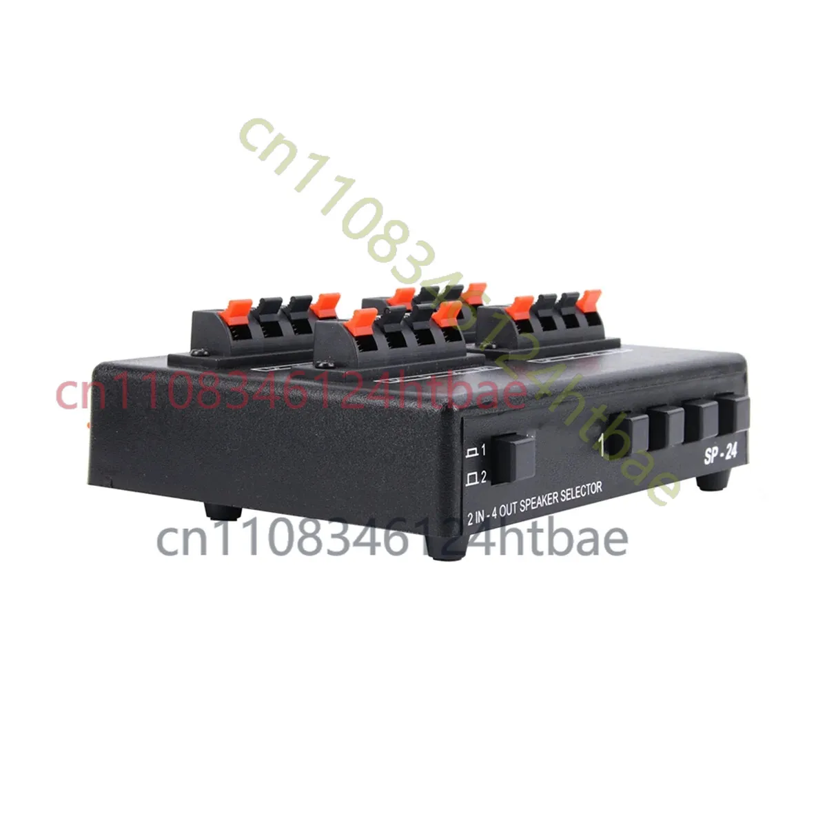 

Mini 2-IN-4-OUT Stereo Audio Selector Amplifier Switcher Box Speaker Splitter