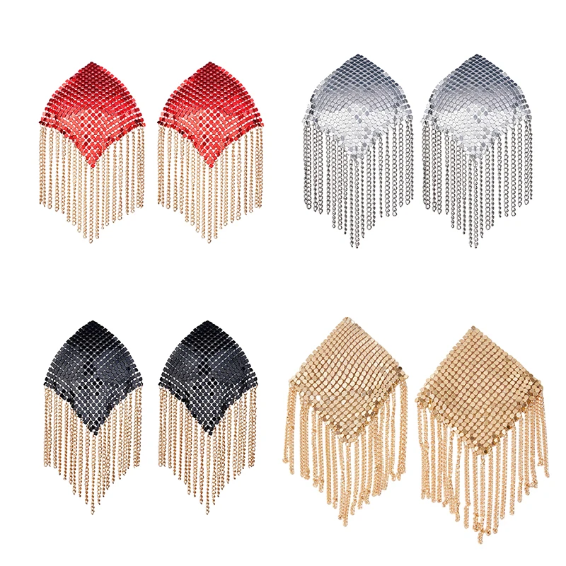 1Pairs Sexy Rhinestone Nipple Pasties Sticker Women Tassel Chain Nipple Covers Self Adhesive Breast Pasties Body Chain Jewelry