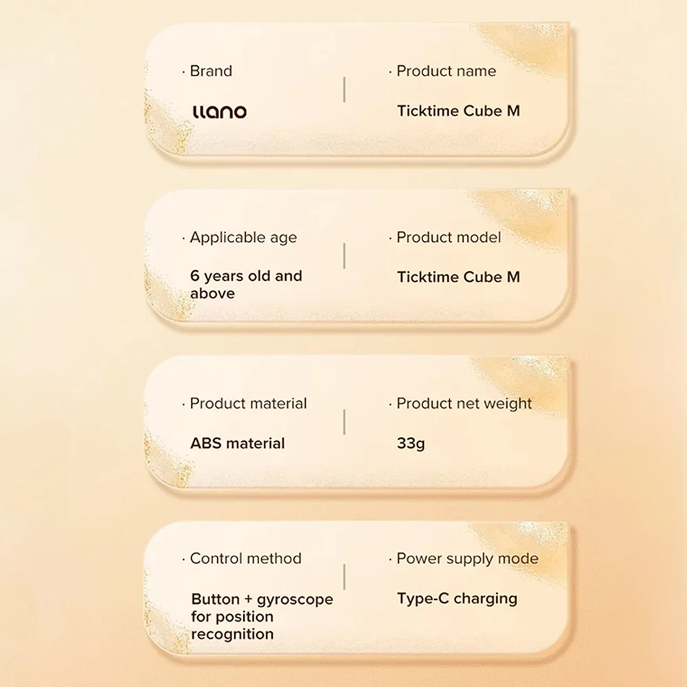 LLANO Mini Ticktime Digital Pomodoro Timer Manual Cube العد التنازلي مدير الوقت + قائمة المهام كتم الاهتزاز والصوت القابل للتعديل Ale
