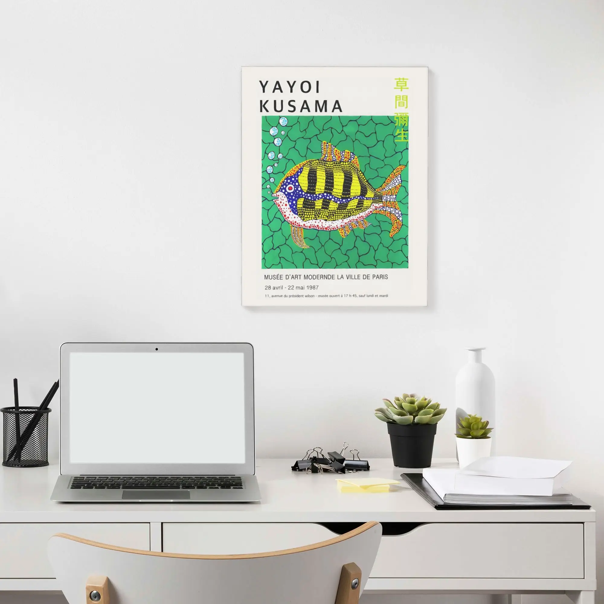Canvas Painting for Indoor Home Wall Decoration Abstract Art Unframed Decor Artwork Yayoi Kusama Aesthetic Gift 40x50cm