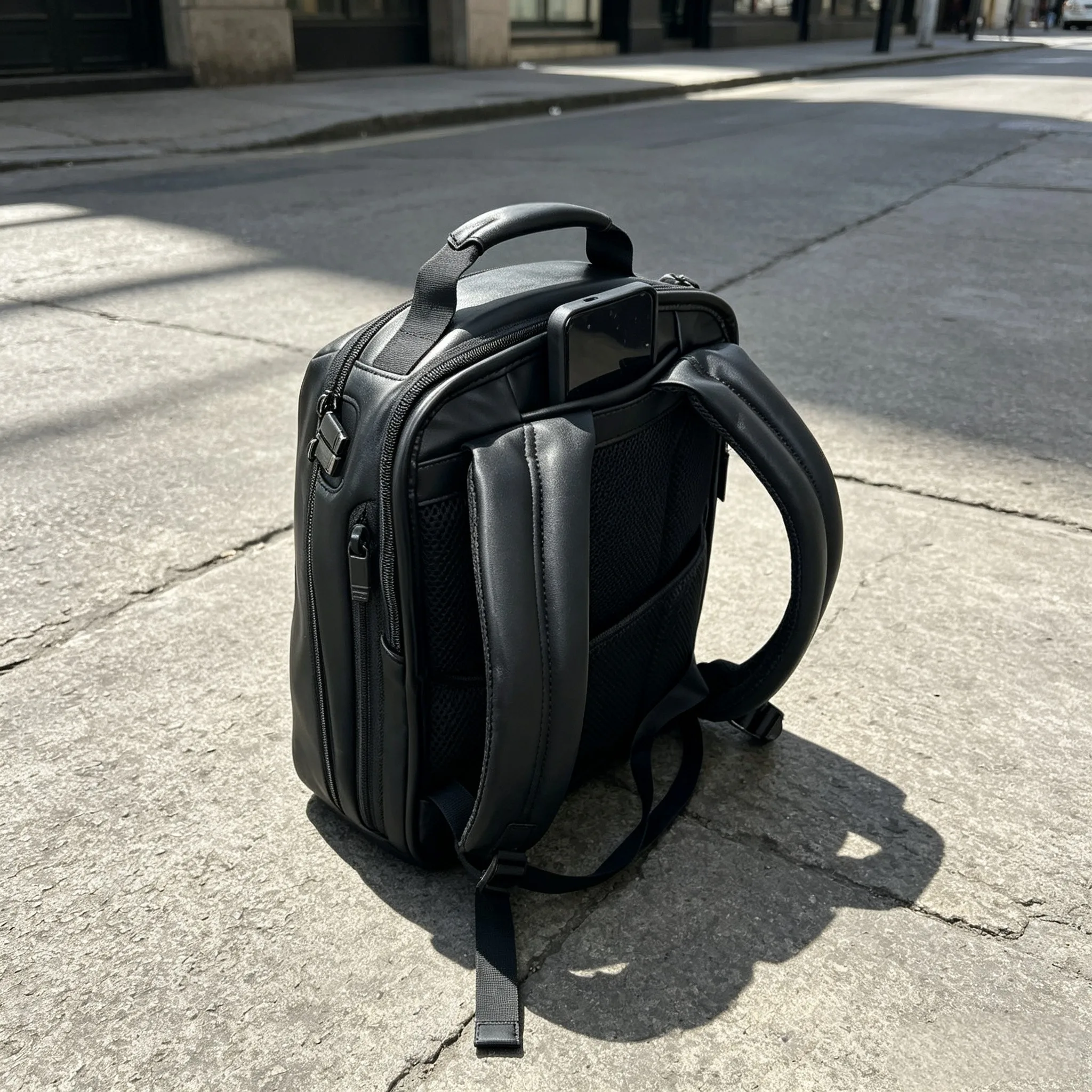 Mochila Ejecutiva para Hombre, - Leather Work Backpack reseña y precio