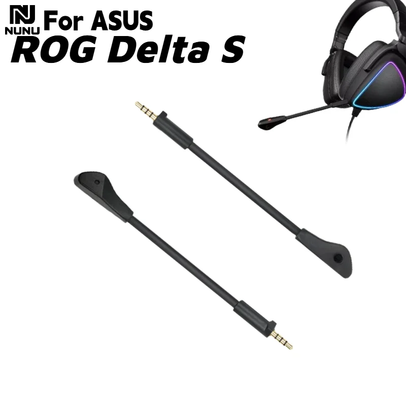 

3.5mm Detachable Microphone Replacement for ASUS ROG Delta S Gaming Headset Noise Reduction Detachable Game Mic Plug and Play