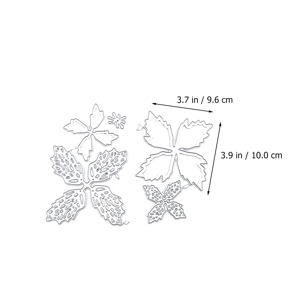 

2pcs Flower Shaped Embossing Stencil Carbon Steel Diy Cutting Die Delicate Metal Petal Design Handcraft Tool Scrapbooking Craft