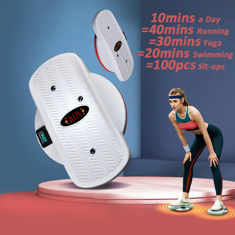 2pcs Twist Board Smart Step Counting Twisting Plate Waist Twisting Disc Step Platform for Home Gym Exercise Fitness Lose Weight