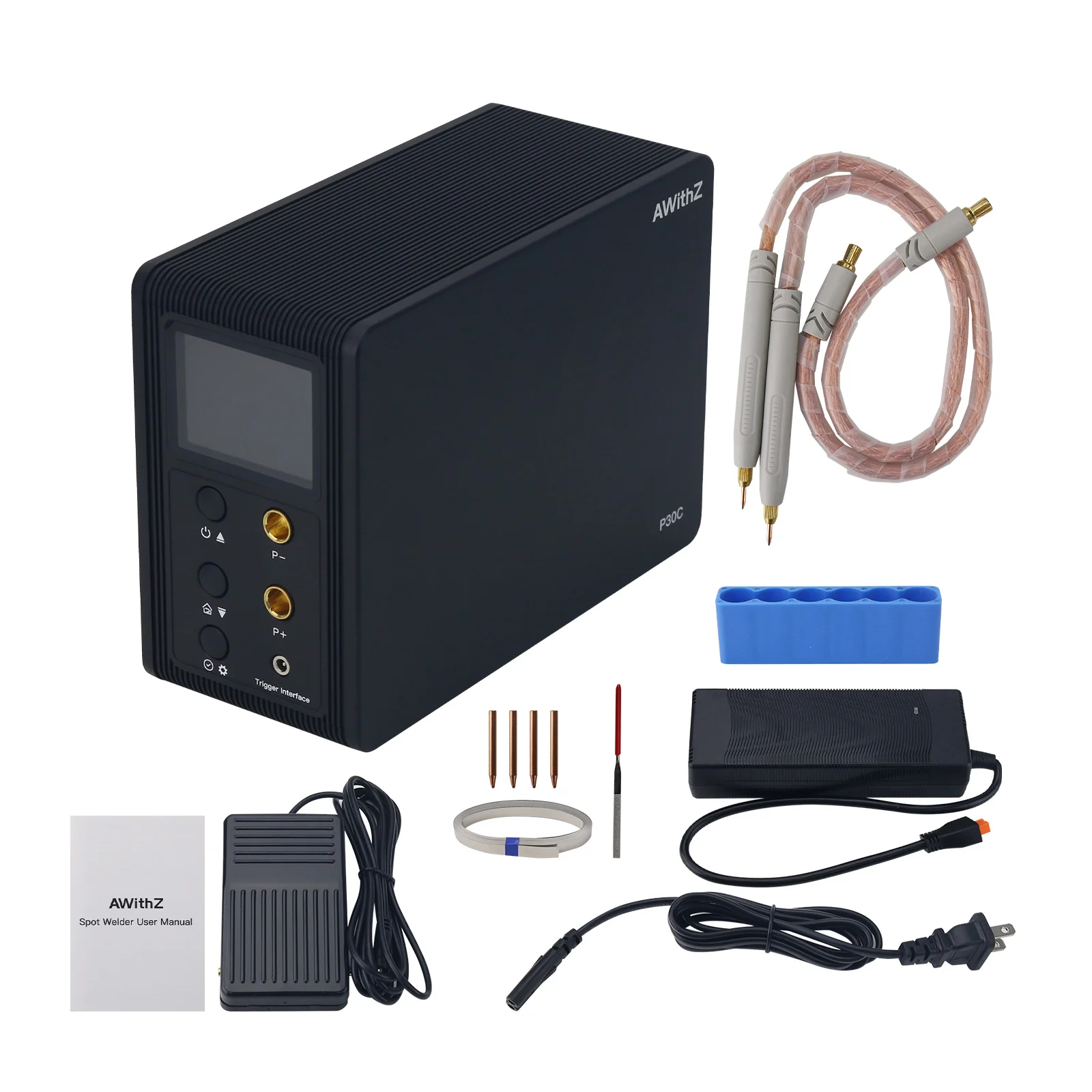 

Сварочный аппарат AWithZ P30C 21.8KW для точечной сварки с накопителем энергии для литиевых батарей 18650 толщиной 0.8 мм