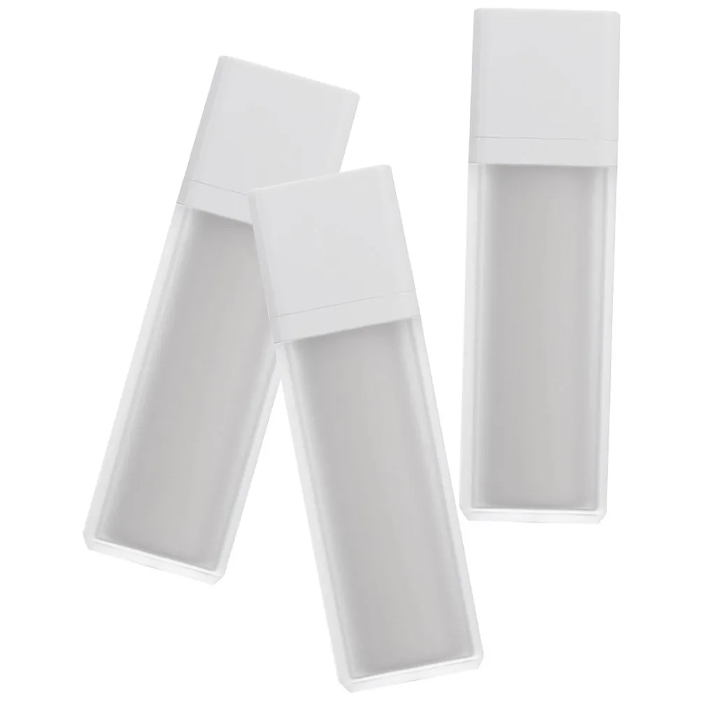 3Pcs Matte Surface Airless Pump Bottle Space Saving Travel Lotion Dispenser Multipurpose Container for Creams Serums