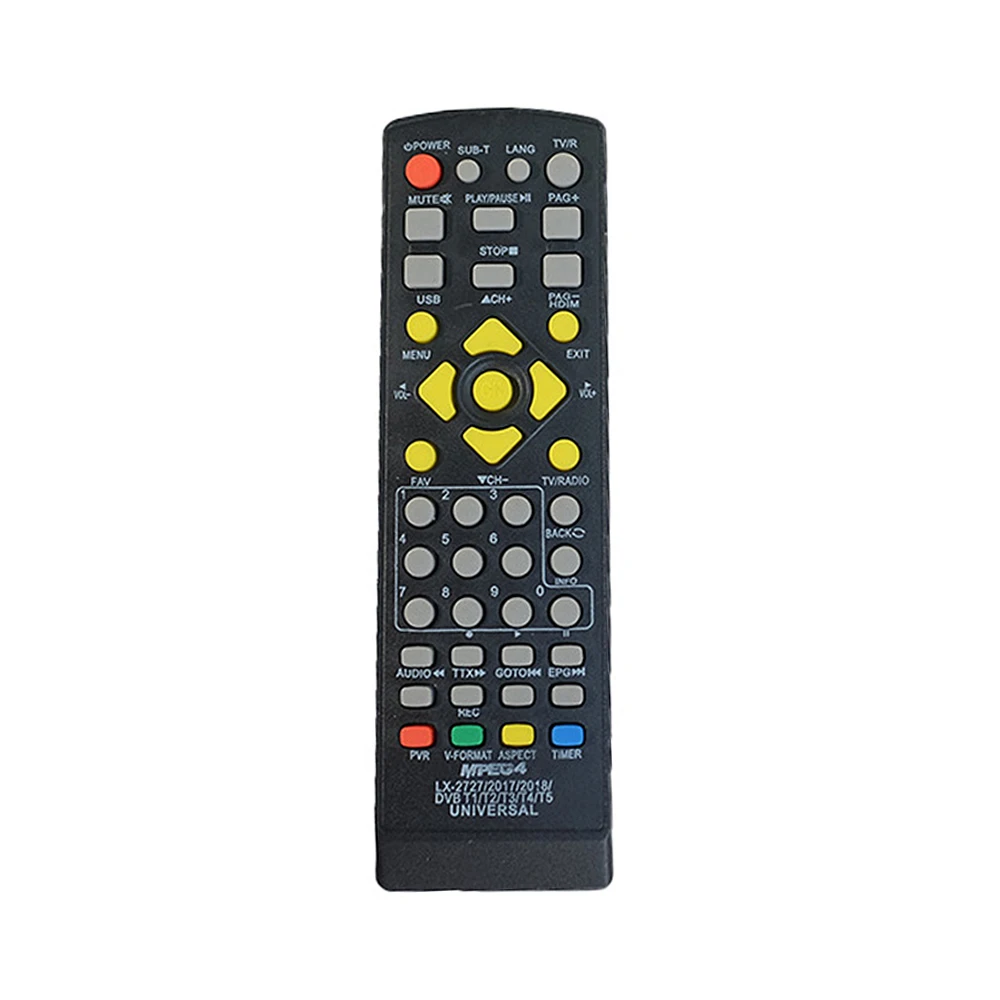 ABS Replacement for DVB T1/T2/T3/T4/T5 Universal Remote Control of Digital Set-top Boxes IR