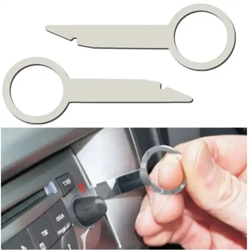 5PCS Car Radio Removal Tool Key CD DVD Stereo Radio Head Unit Removal Release Keys Repair Tools Kit For Auto Audio