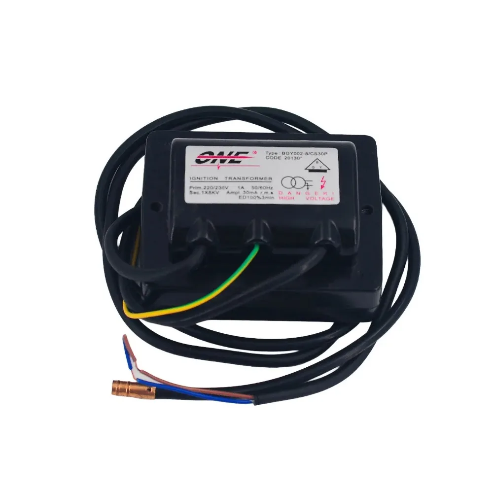 BGY‑004/GS25P Ignition Transformer 16KV High‑Voltage Ignition Coil, Spark Generator for Oil Gas Burner Boiler Ignition System