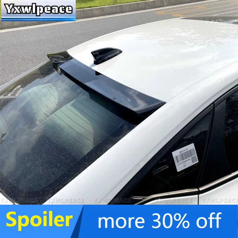 

For Honda Civic Sedan 4 Doors 2021 2022 2023 11th Generation High Quality ABS Plastic Primer Color Rear Window Roof Spoiler Wing