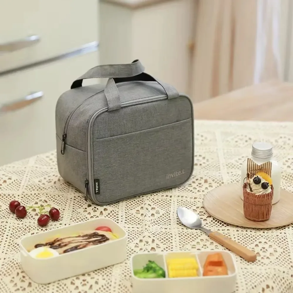 

Foldable Insulated Bag Double Layer Leak-Proof Insulated Lunch Bag Large Capacity Waterproof Cooler Lunch Handbag Picnic