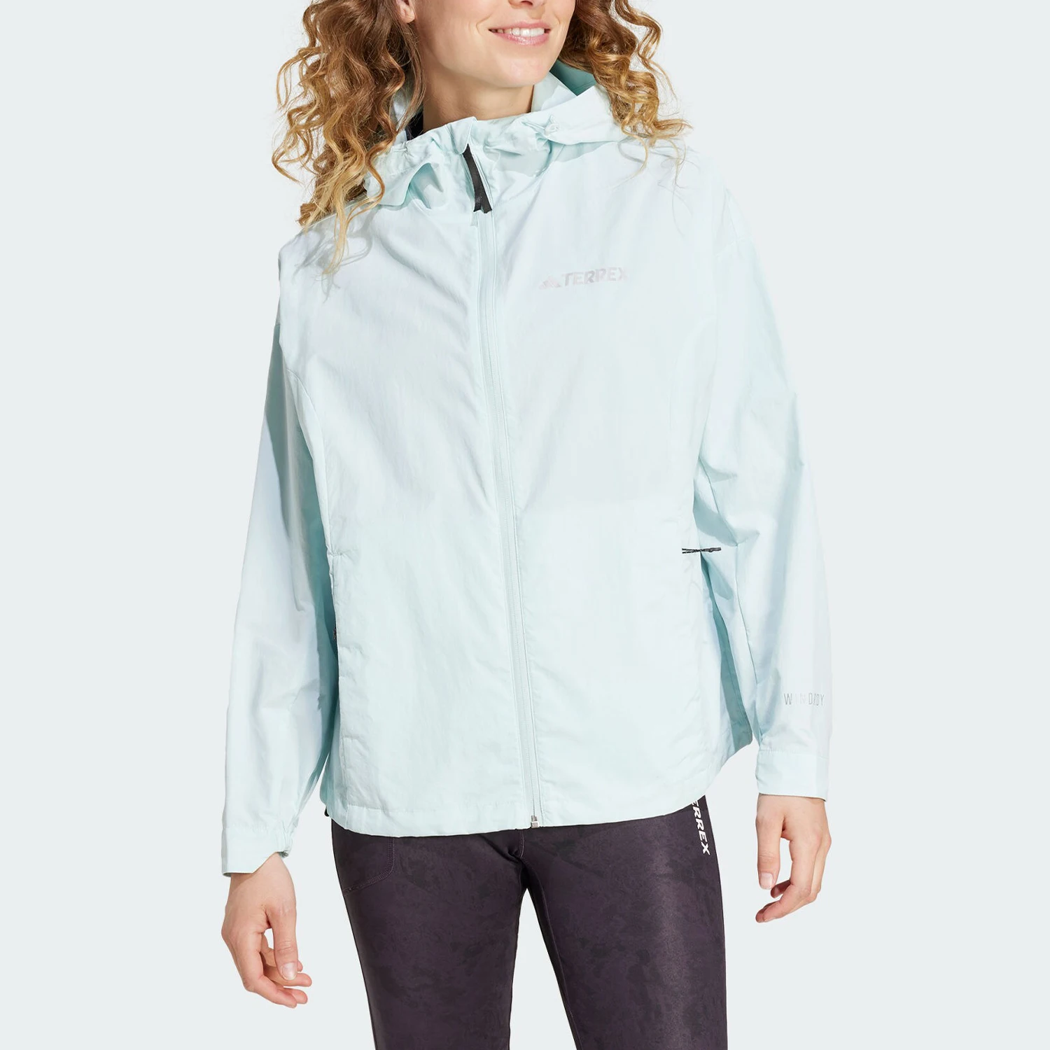 

Adidas genuine genuine New Women's Windproof Moisture-Wicking Water-Repellent Hooded Sun Protection Jacket JG8220