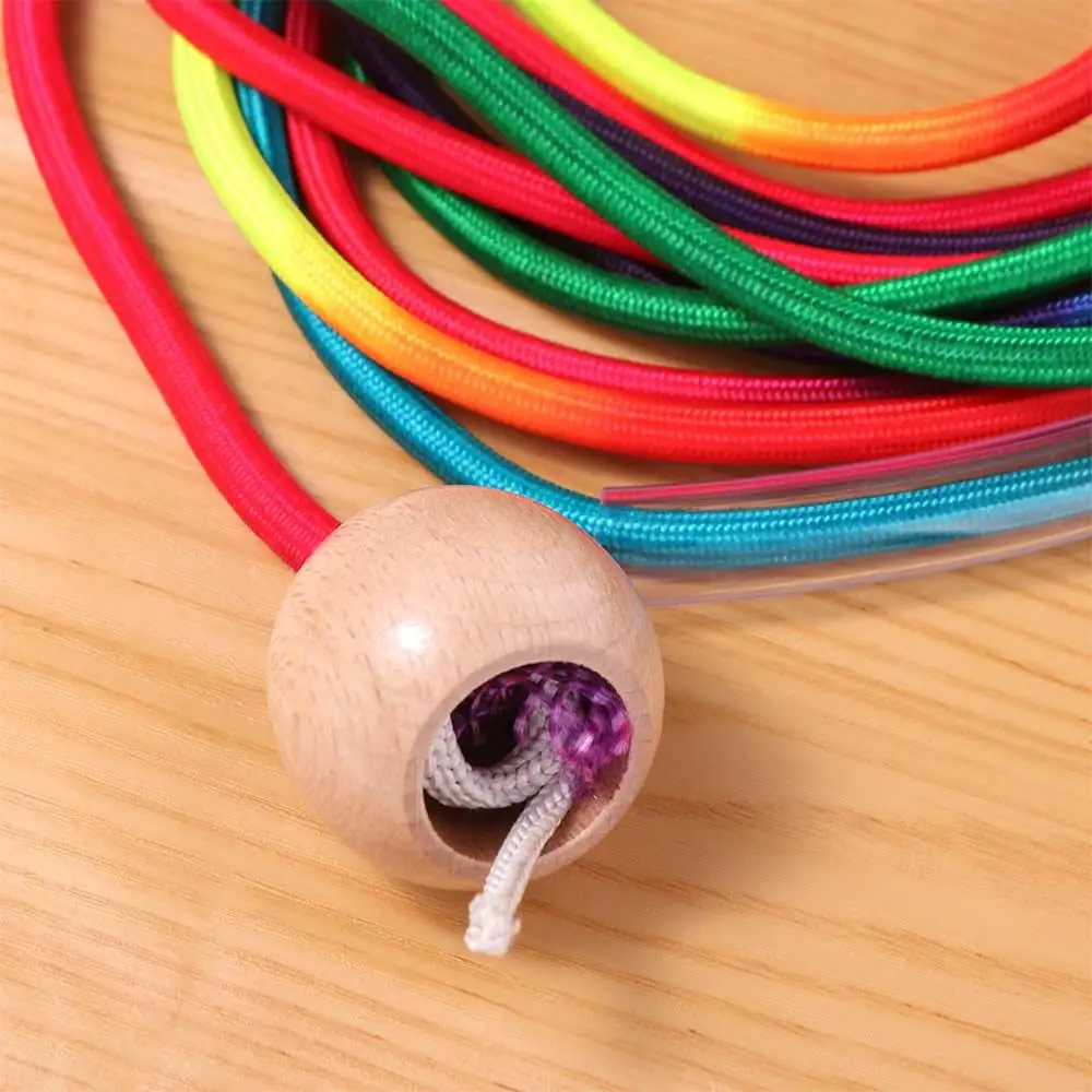 أطفال الكبار المضادة للانزلاق قوس قزح حبل طويل في الهواء الطلق متعة تجريب الصالة الرياضية مجموعة الطفر حبل ممارسة الملونة 5 متر حبل القفز الرياضة المدرسية #4