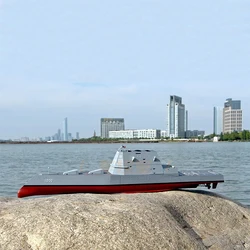 Zdalnie sterowana łódka RC USA Navy DDG1000 Model niszczyciela rakietowego typu Zumwalt zestaw montażowy