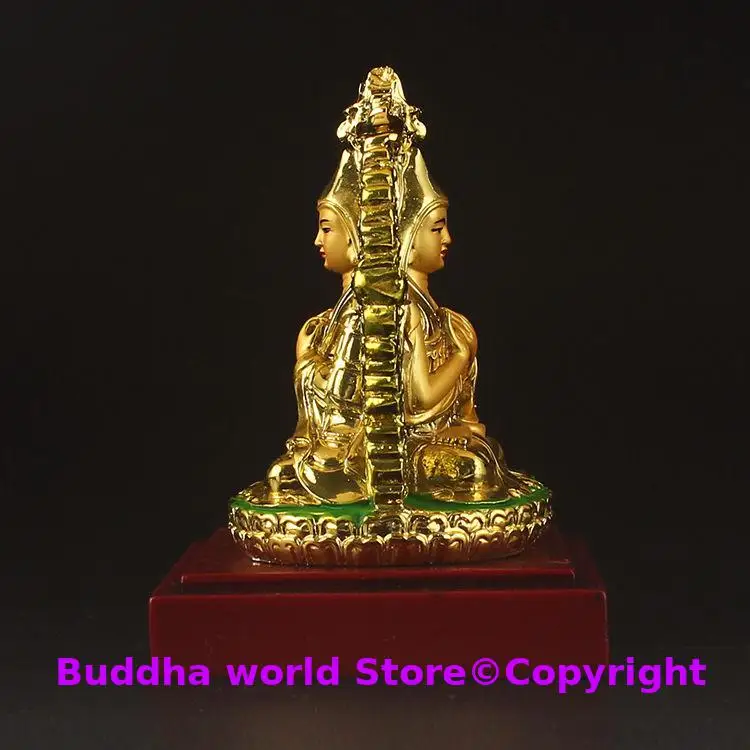 Special offer Buddha statue Tibetan Buddhism patriarch good resin Tson-Kha-Pa buddha HOME Altar worship Effective protection