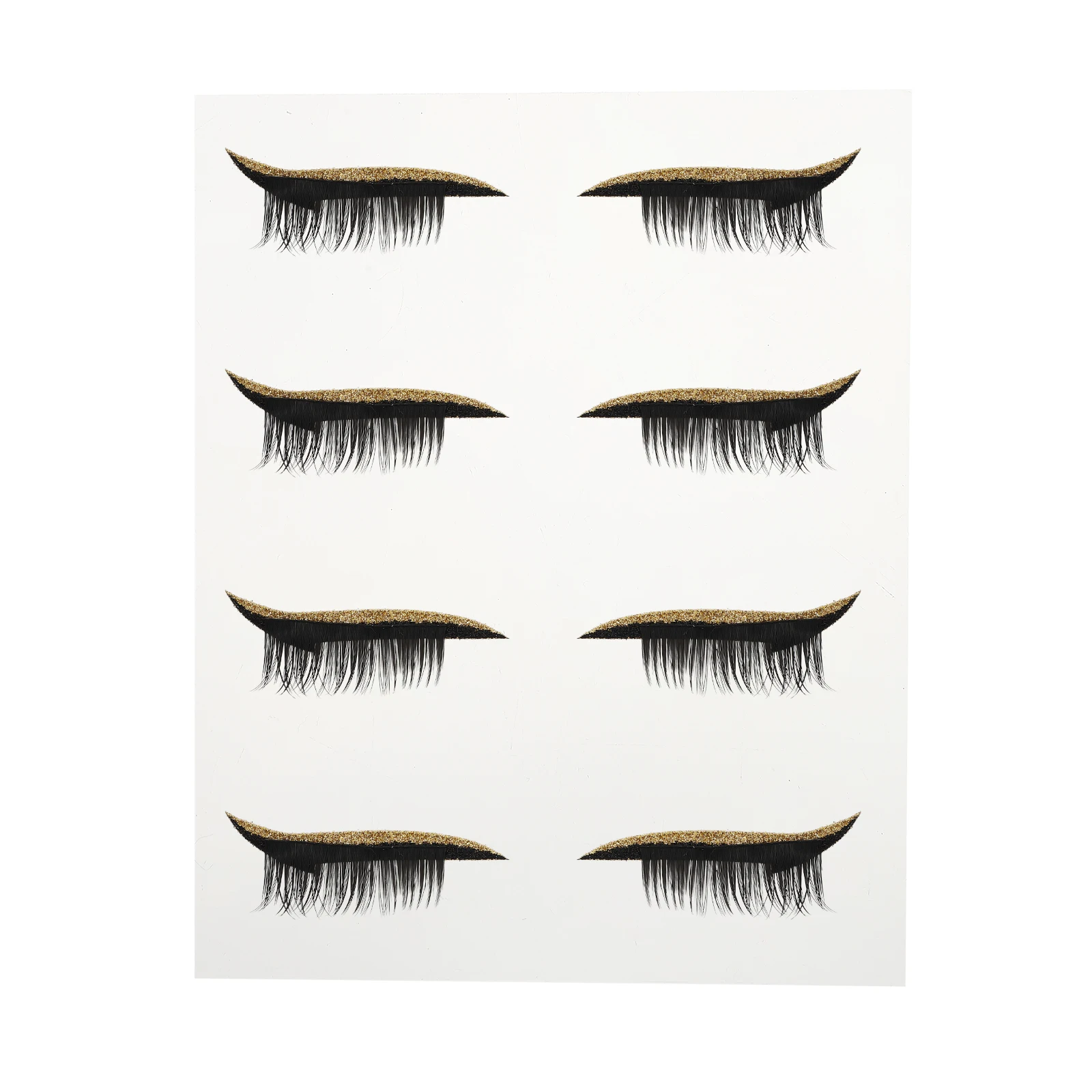

4Pairs Adhesive Eyeliner Sticker Waterproof Eye Line Strip Decal for Masquerade Ball Cosplay Festival Eye Line Sticker Tape