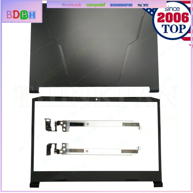 For Acer Nitro 5 AN515-56 AN515-57 54 55 LCD Back Cover + Front Bezel Hinges US