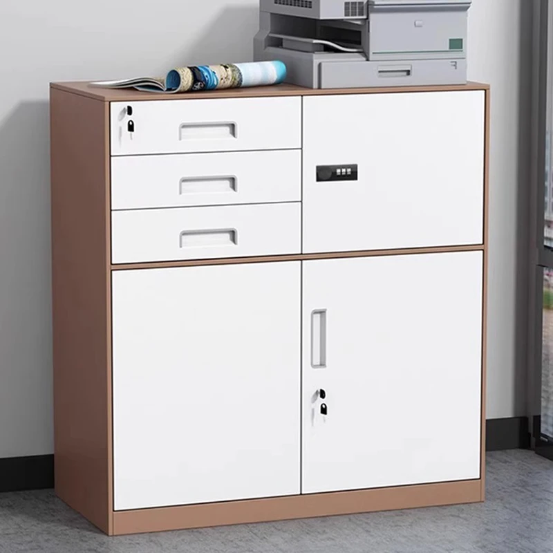 Office Filing Low Cabinets Finance Locks Iron Cabinets Drawer Balcony Storage Small Under The Table Mueble Cajonerafurniture