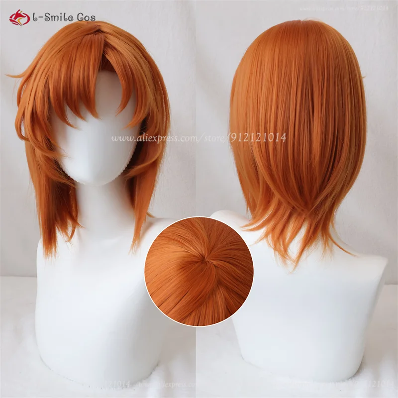 

Ryugu Rena Cosplay Wig 35cm Orange Brown Wigs Ryugu Reina Cosplay Anime Cosplay Wigs Heat Resistant Synthetic Hair + Wig Cap