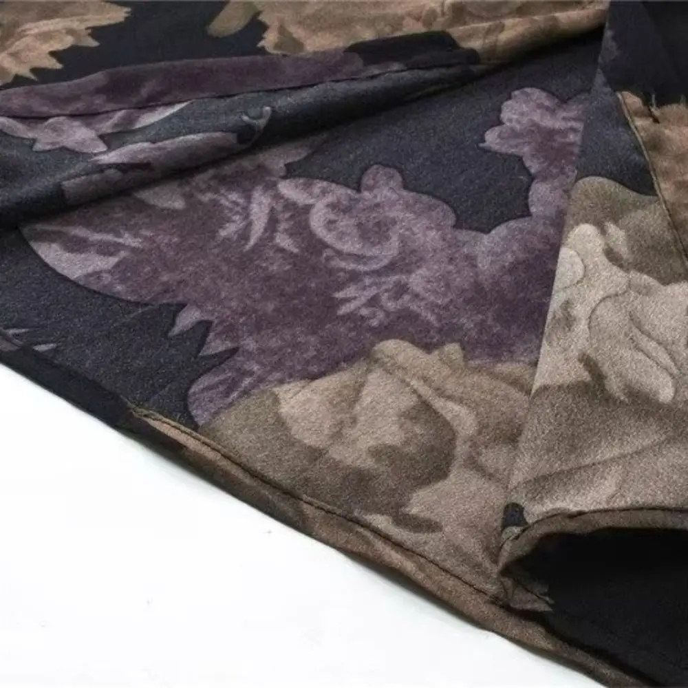 

All Match Loose Beachwear Shirts Men Lapel V-neck Women Flower Blouse Streetwear Y2K Short Sleeve Shirts Vacation