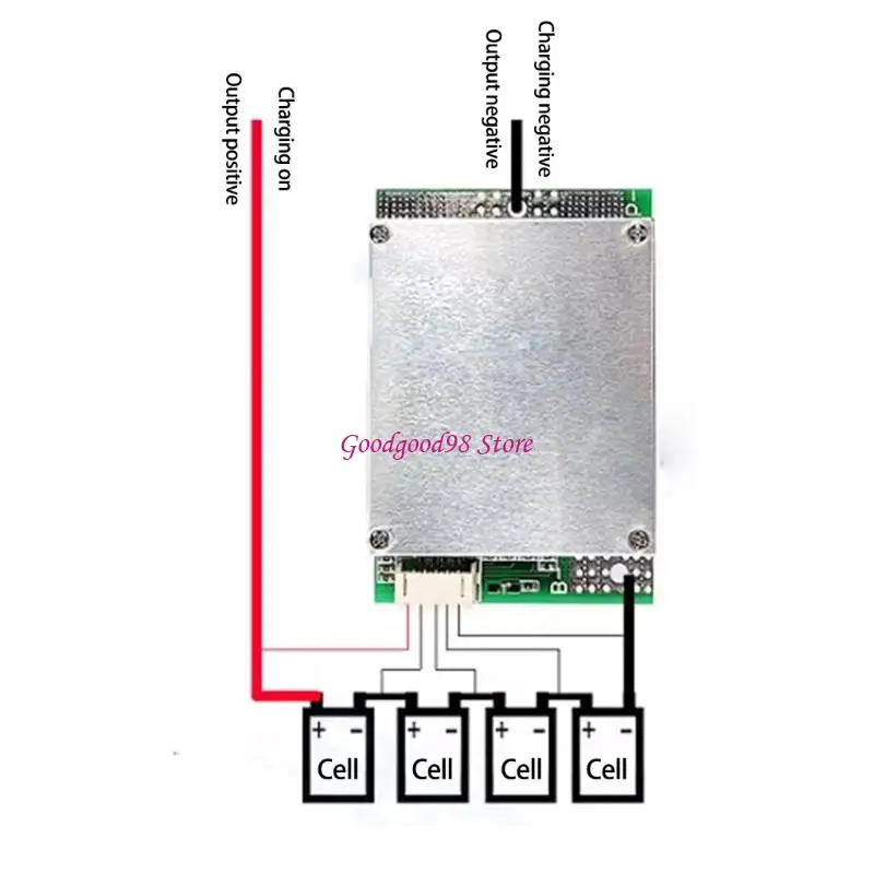 4S LiFePO4 100A 12V Battery Protective Board Through Intelligent Control 