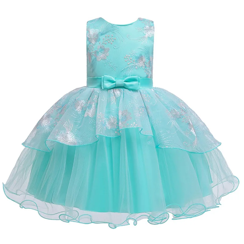 Vestidos de fiesta para niñas pequeñas de 0 a 5 años, desfile de princesa Floral, fiesta de cumpleaños para bebés, boda, dama de honor, vestidos florales para niños