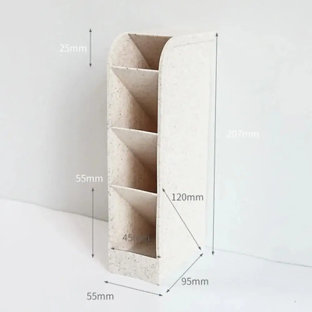 4 Grids Oblique Pen Holder Desk Stationery Storage Large Capacity Pencil Container INS Style Macaron Color Pen Storage Box