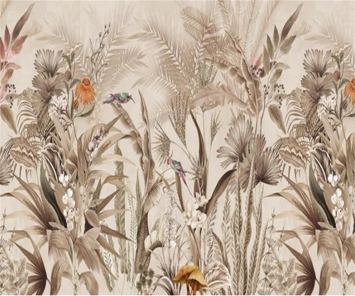 ورق حائط من ورق الموز الشمال ، ورق حائط من الغابة ، غرفة المعيشة ، الأريكة ، خلفية غرفة النوم ، ورق حائط ، صور نباتات استوائية ، جدارية