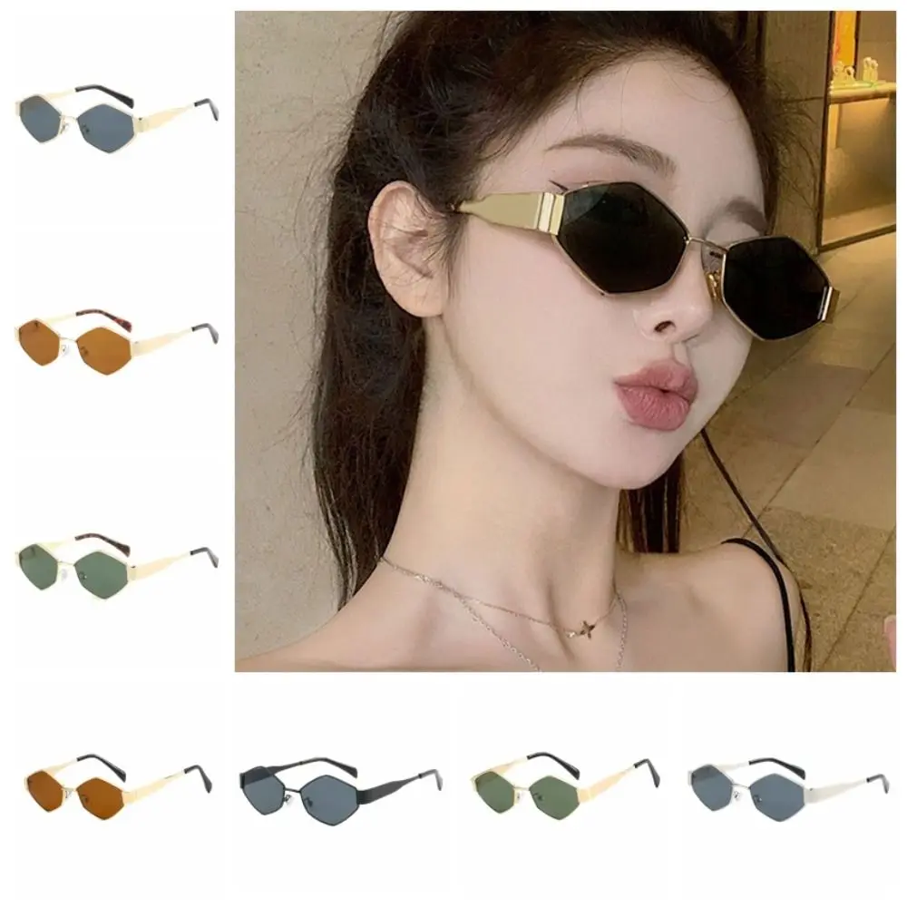 UV400 Polygonal Cycling Sunglasses HD Lens Sunglasses UV Resistant Cycling Glass Fashion Windproof Outdoor Sport Sunglasses MTB